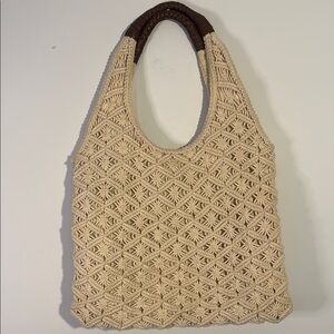 Banana Republic Cream Tote Bag